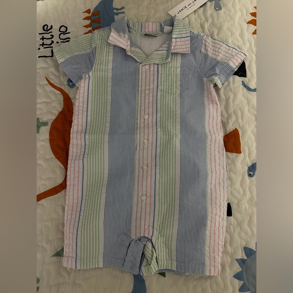Janie and Jack baby romper new!